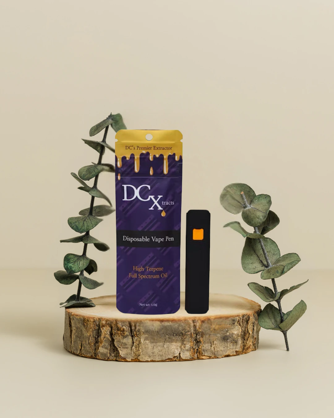 DC Xtracts - Rainbow Sherbert | Full Spectrum Disposable Cart | 1g | DC Xtracts Main Image