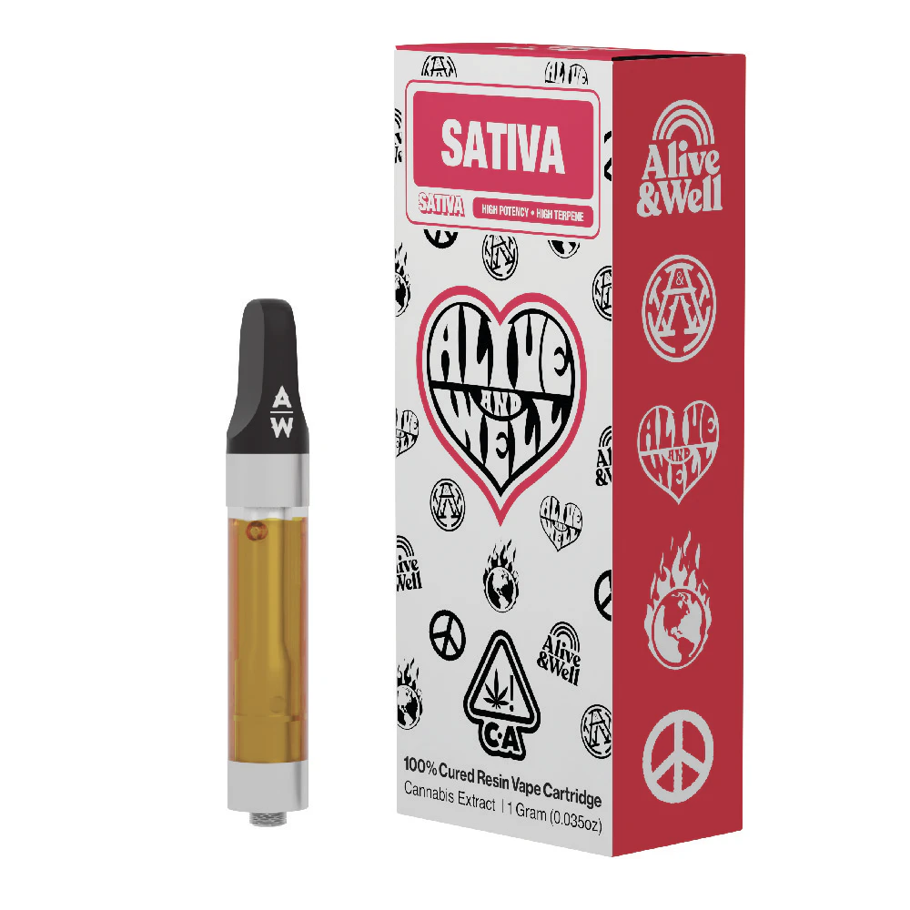 Alive & Well - Alive & Well - 1g Cured Resin Vape Cart - Silverback Main Image