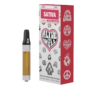 ALIVE & WELL - Alive & Well - 1g Cured Resin Vape Cart - Lemon Pepper
