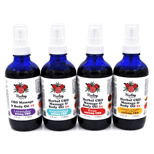 Healing Rose - CBD Massage & Body Oil - 1000mg - Healing Rose