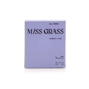 MISS GRASS - All Times | Pre-rolls | 0.4g 5-pack | Miss Grass