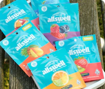 Allswell - Edible - Gummies - Sour Blue Raspberry - 100mg