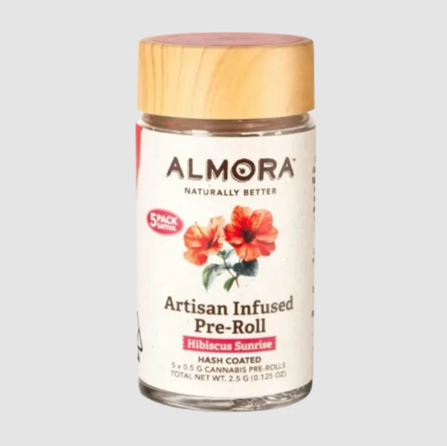 ALMORA FARMS - Almora Farm Infused 5pk Prerolls 2.5g Hibiscus Sunrise Main Image