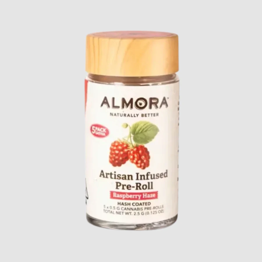 ALMORA FARMS - Almora Farm Infused 5pk Prerolls 2.5g Raspberry Haze Main Image