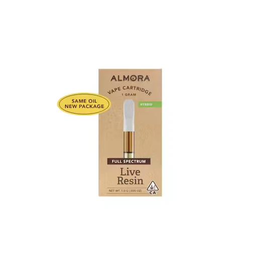 ALMORA FARMS - Almora Farm Live Resin Cart 1g Mexican Flan Main Image