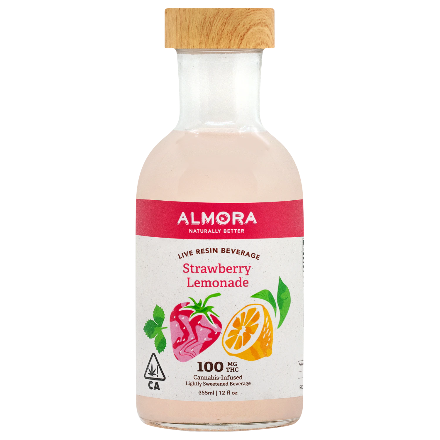 ALMORA FARMS - Almora Farm - 100mg Live Resin Drink - Strawberry Lemonade Main Image