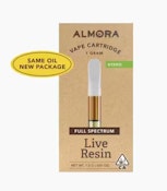 Almora 1g Strawnana Live Resin Cartridge