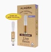 Almora Farm 1g Nuclear Winter Live Resin Cartridge