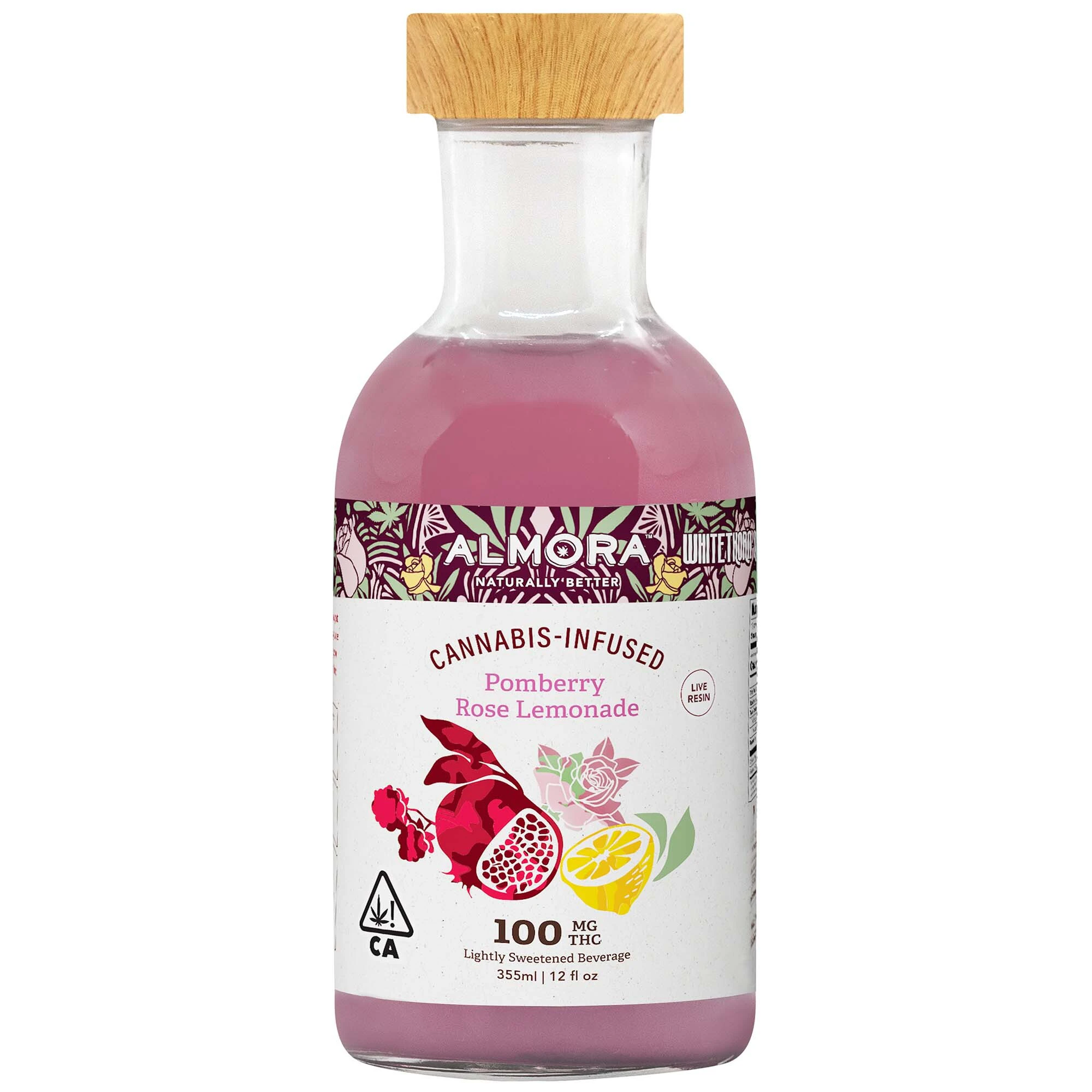 ALMORA FARMS - Almora Farm | Lemonade | Whitethorn Pomberry Rose | 100mg THC | 12oz Main Image