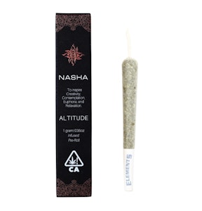 NASHA - Hella NTZ x Nectarine J | Altitude | Hash Infused Preroll | Nasha