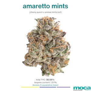 MOCA Flowers - MOCA Flowers - 1/8th Mylar Bag - Amaretto Mints