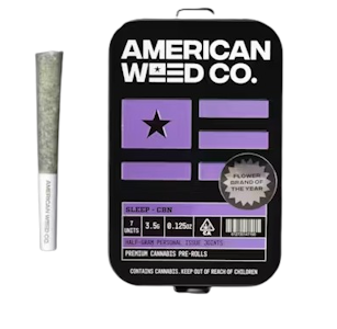 AMERICAN WEED COMPANY - American Weed Co. | Lavender Dream | CBN Diamond Infused Pre-Roll 7pk | 3.5g