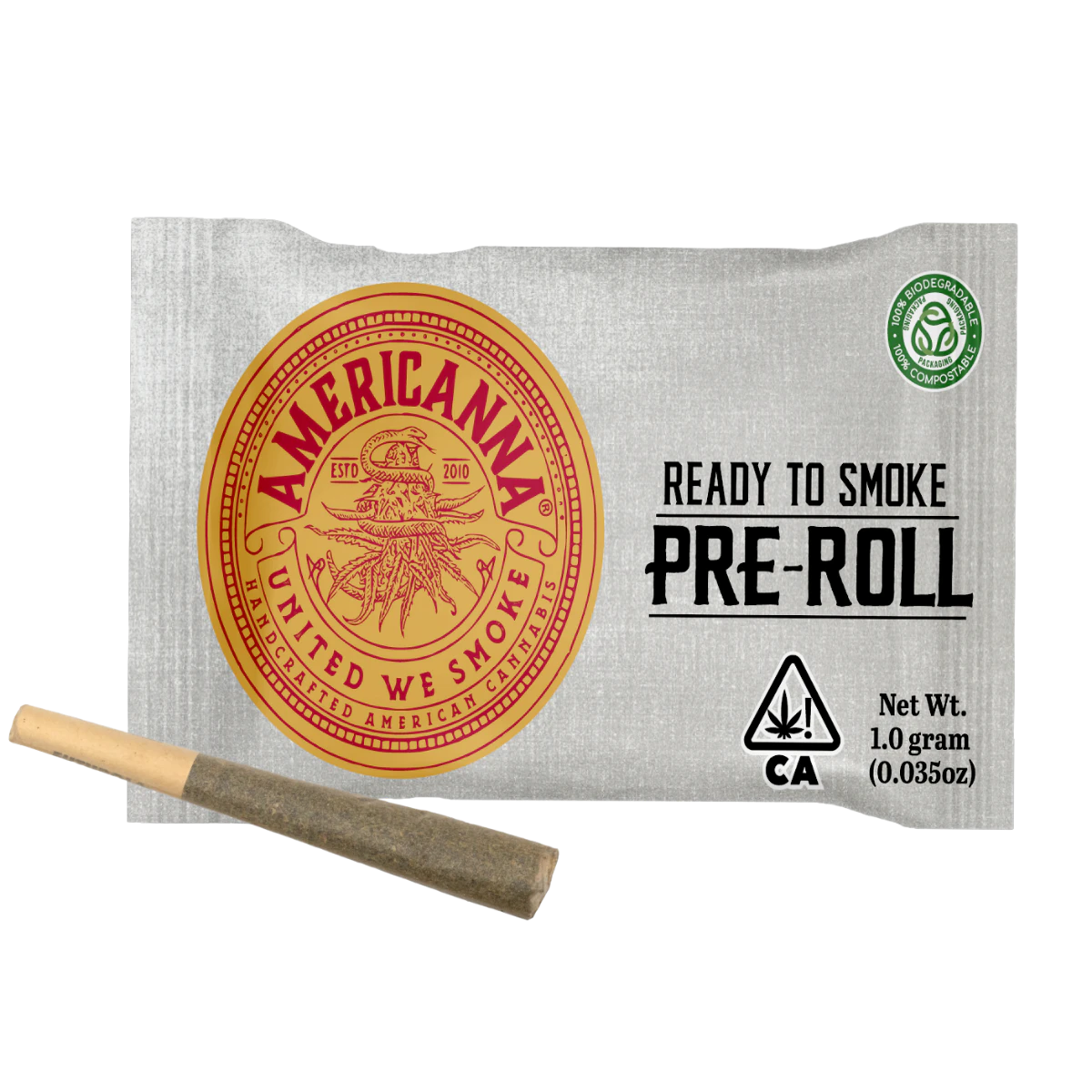 AmeriCanna - Lemon Cherry Gelato (H) | 1g Preroll | Americanna Main Image