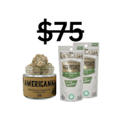 AmeriCanna Vape & Flower Bundle | 2x 1g High Potency Vape Carts + 1x 3.5g Indoor Flower | AmeriCanna