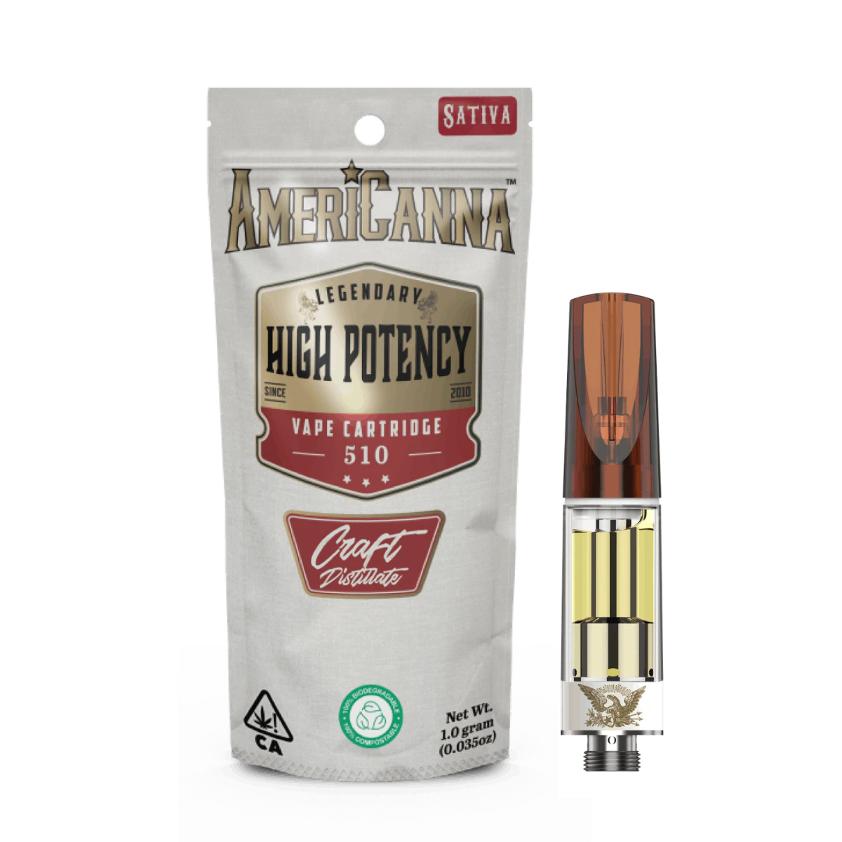 AmeriCanna - Blueberry Dream (S) | 1g High Potency 510 Cart | AmeriCanna Main Image