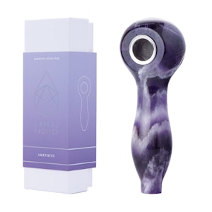 ASTRAL PROJECT - AMETHYST GEMSTONE SPOON PIPE - ASTRAL PROJECT