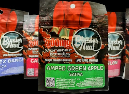 MONSTER XTRACTS - AMPED GREEN APPLE - 200MG BLASTERNAUT - MONSTER X