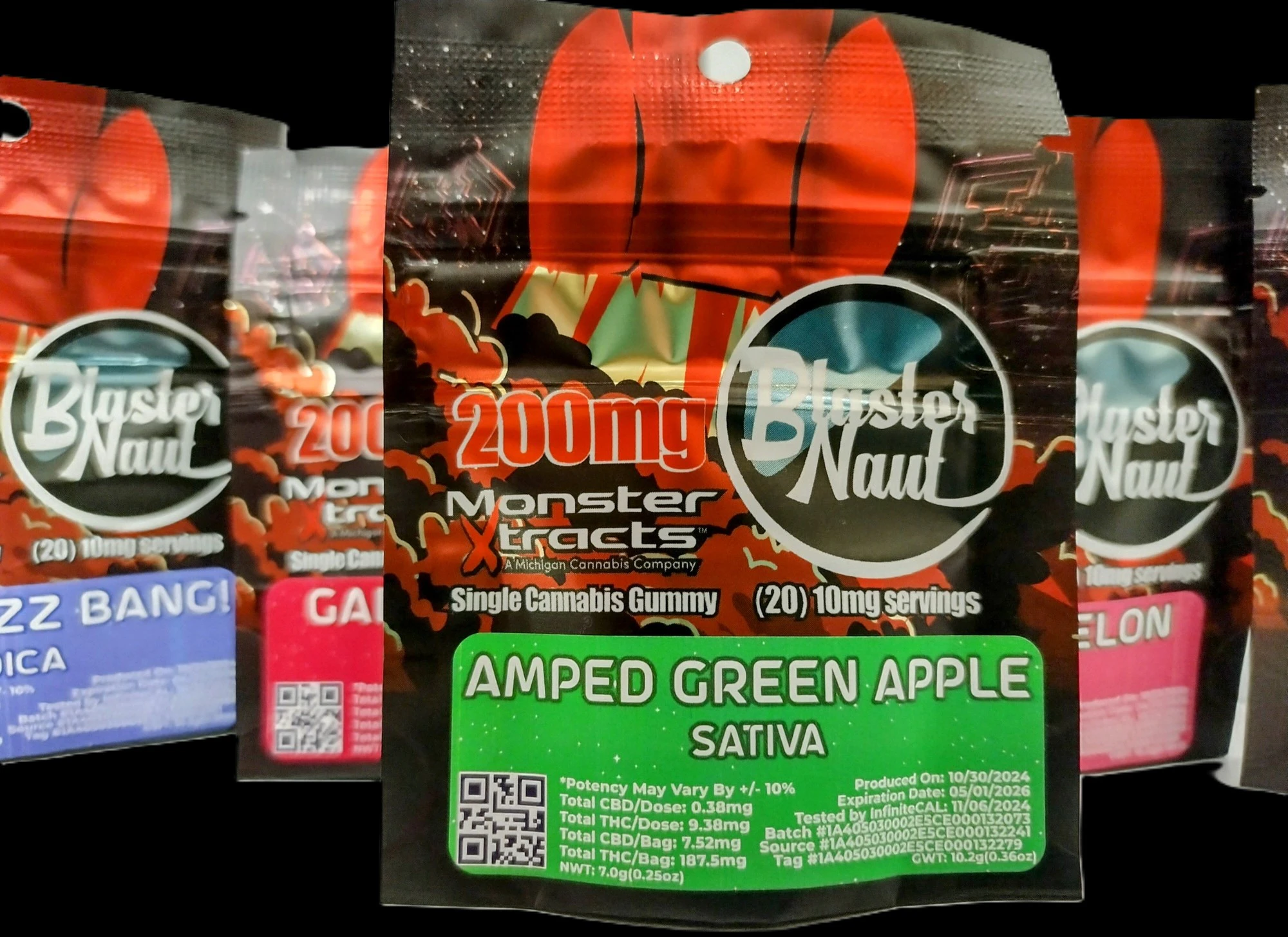 Monster Xtracts - AMPED GREEN APPLE - 200MG BLASTERNAUT - MONSTER X Main Image