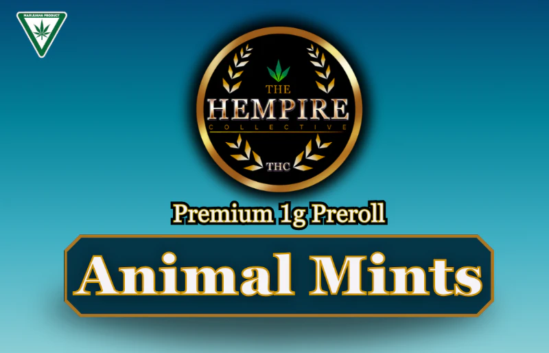 The Hempire Collective - THC - Animal Mints 1g Preroll Main Image