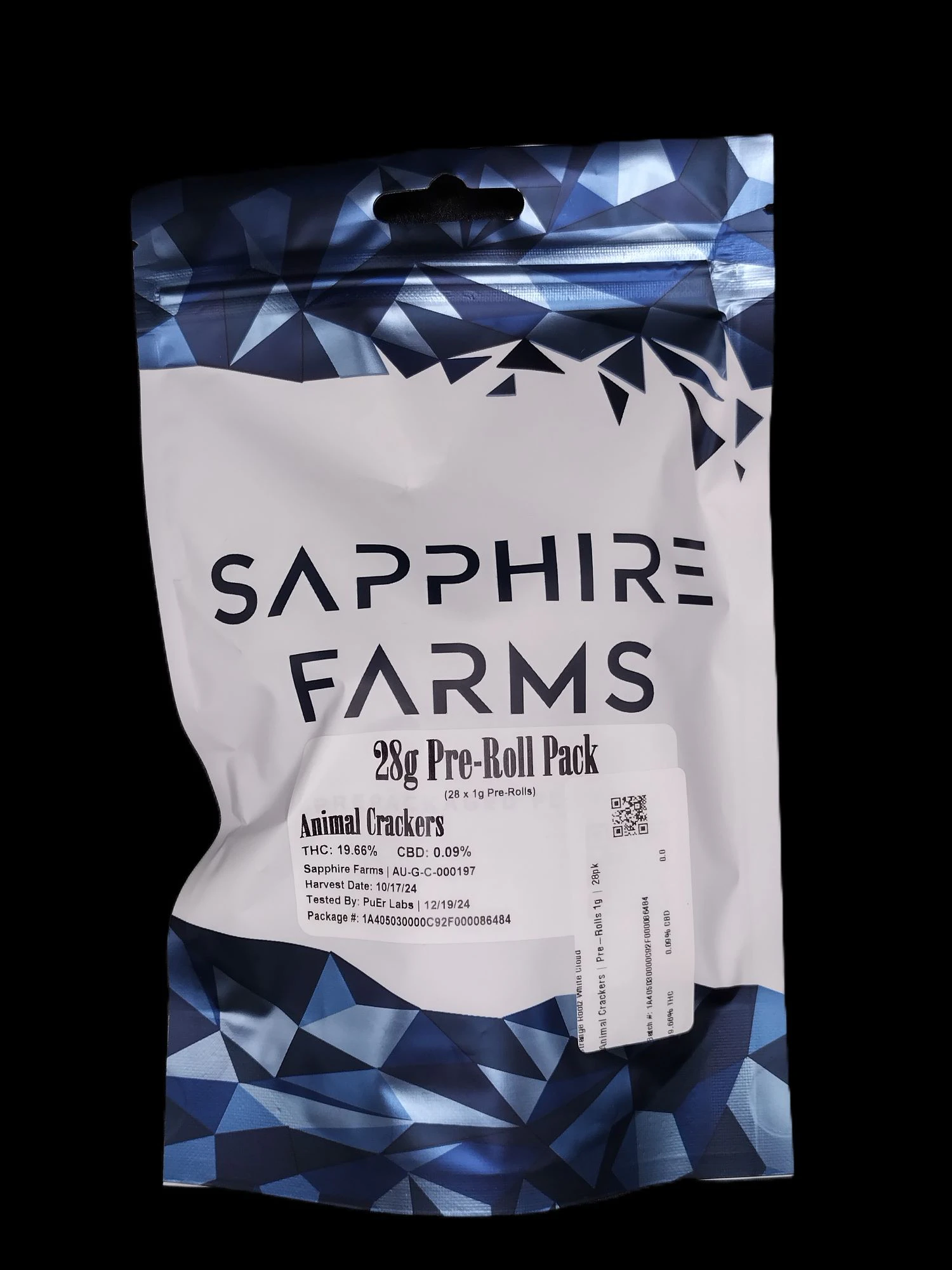 Sapphire - Animal Crackers | Pre-Rolls 1g | 28pk Main Image