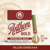 Anthem BOLD Infused | Blue Dream | Glass Tip Pre-roll 5pk 2.5g