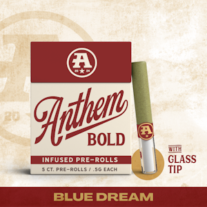 Anthem - Anthem BOLD Infused | Blue Dream | Glass Tip Pre-roll 5pk 2.5g