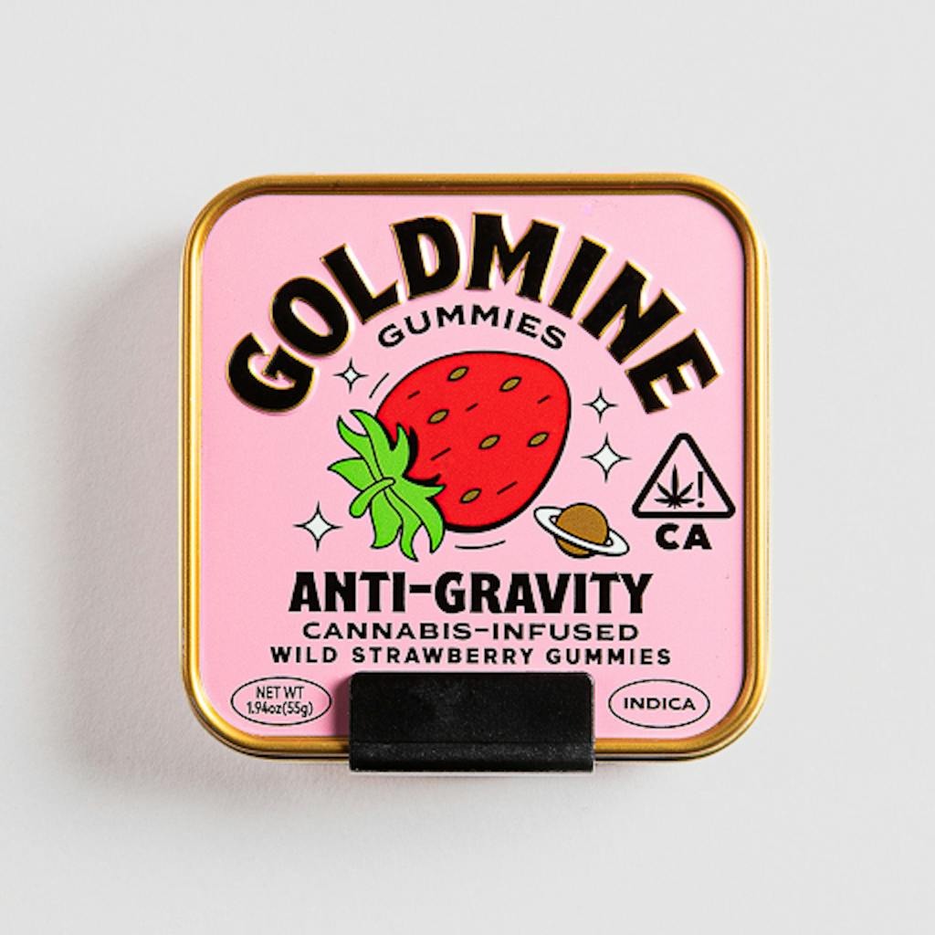 Goldmine Anti-Gravity Wild Strawberry Indica Gummies 100mg