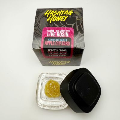 #9 Apple Custard -Hybrid- 73.40% THC | Live Rosin  Ice Water Extracted (Concentrate) 1g, 87.7% TAC | Hashtag Honey     - refrigerator TF3