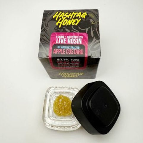 Hashtag Honey - #9 Apple Custard -Hybrid- Live Rosin (Concentrate) Ice Water Extracted 1g| Hashtag Honey     - refrigerator TF4