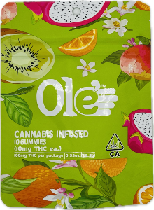 OLE'4 FINGERS - Apple Pie 100mg Distillate 10 Pack Gummies - Ole' 4 Fingers