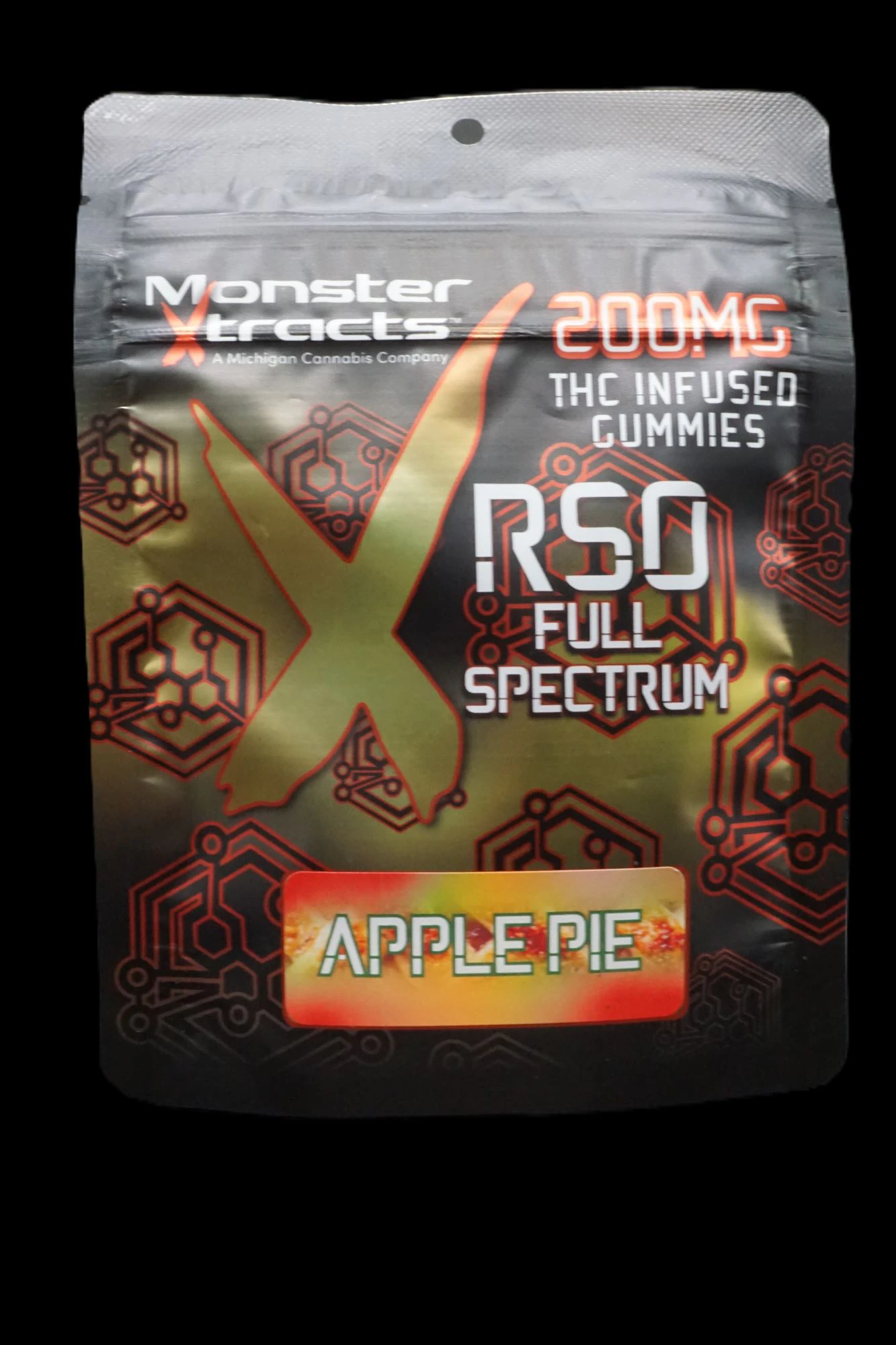 Monster Xtracts - Apple Pie 200mg RSO Gummies Monster X Main Image
