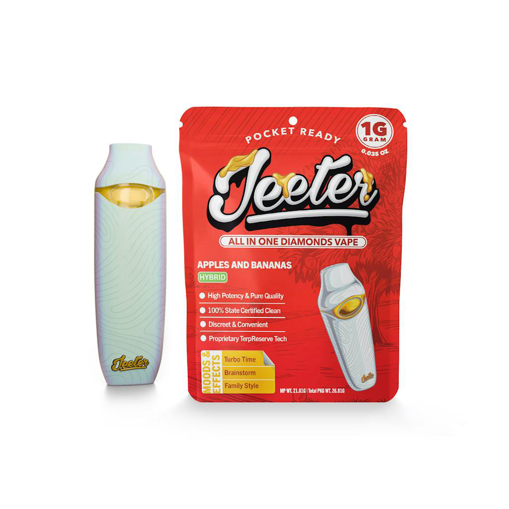 Jeeter Concentrates Apples & Bananas Liquid Diamond All-In-One Vape 1.0g