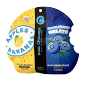 Cookies 1g Apples & Bananas/Huckleberry Gelato Dual Chamber Disposable