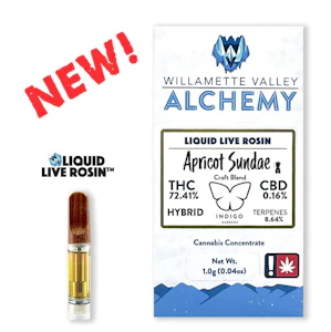 WILLAMETTE VALLEY ALCHEMY - Apricot Sundae, Liquid Live Rosin, 1g