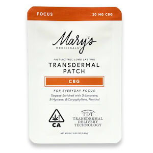 MARY'S MEDICINALS - Marys Medicinals - Focus - CBG - Patch - 20mg