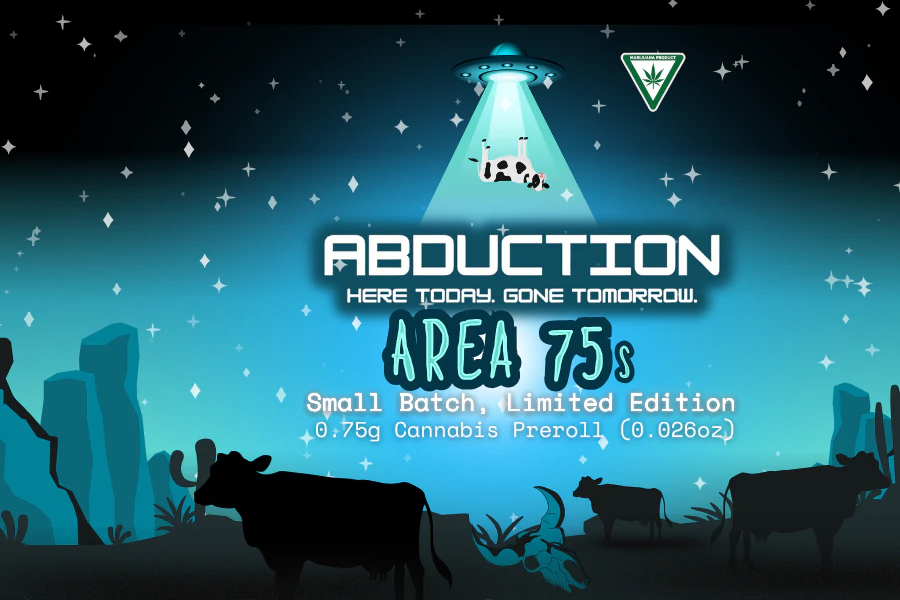 THC - Abduction Preroll - THC | Area 75 Preroll | Voluptuous Kush Main Image