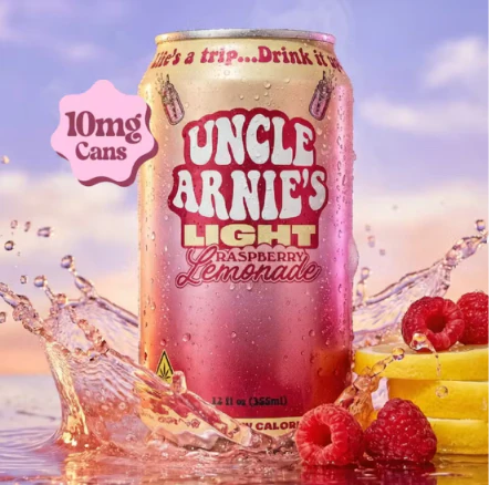 Uncle Arnies - Light Raspberry Lemonade - 10mg CBN Beverage Main Image