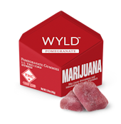WYLD - POMEGRANATE 100MG HYBRID 1:1 GUMMIES