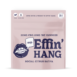 Effin - Effin' | Hang | Social Citrus 2:1 CBG:THC | 100mg/10pk Soft Chews