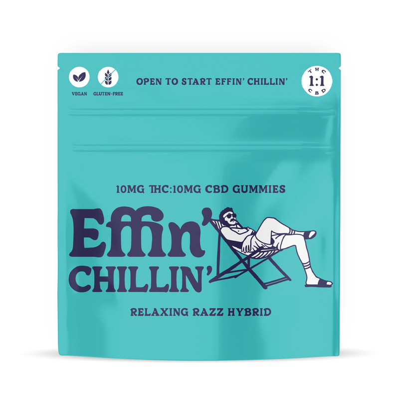 [REC] Effin | Chillin Relaxing Razz 1:1 THC:CBD | 100mg/10pk Soft Chews