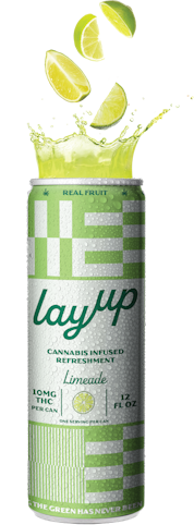 LayUp - Limeade | -Hybrid- 10mg THC | 12 fl oz (Cannabis Infused Beverage) | LayUp