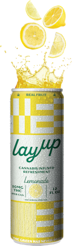 LayUp - Lemonade | -Hybrid- 10mg THC | 12 fl oz (Cannabis Infused Beverage) | LayUp