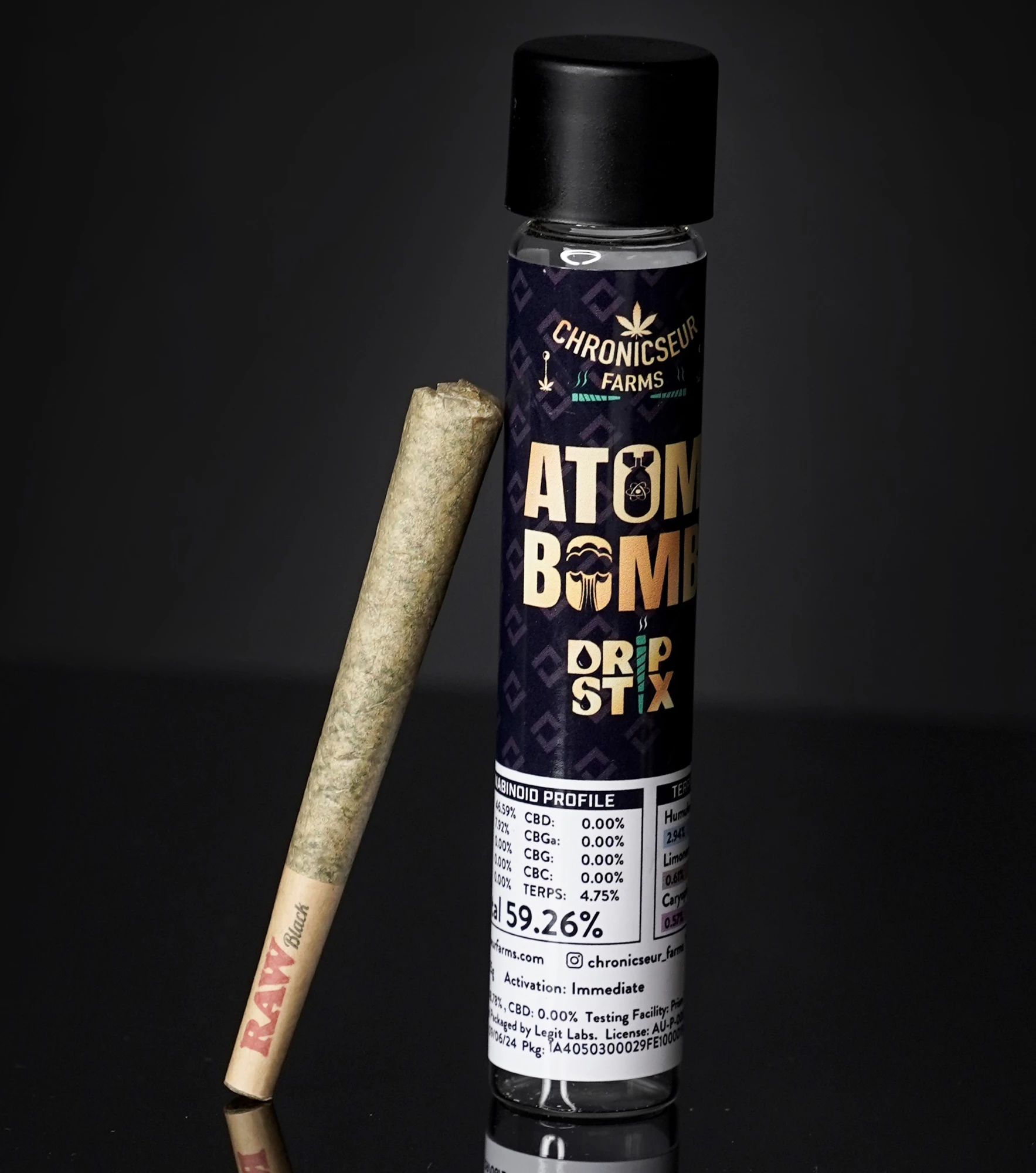 Chronicseur Farms - Atom Bomb - Infused Pre-Roll - Superboof x Superboof Main Image