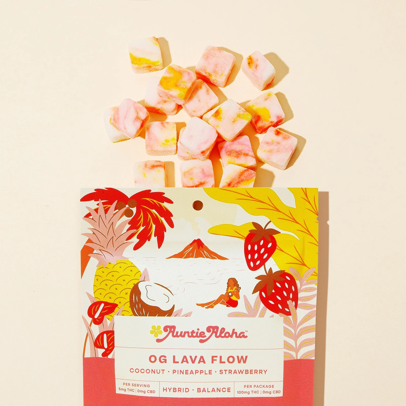 Auntie Aloha - Auntie Aloha - OG Lava Flow 20ct Gummies - 100mg THC Main Image