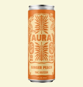 Aura - Seltzer - Ginger Peach 10mg THC