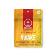 AWAKE Grapefruit 5:5:2 THC:CBG:THCv 50mg Gummies (10x5mg) - TREETOWN