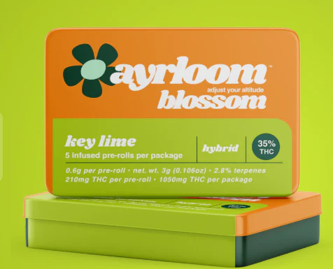 ayrloom - Key Lime 0.6g 5pk Pre-Roll Main Image