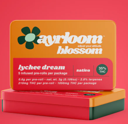 ayrloom - Lychee Dream 0.6g 5pk Pre-Roll Main Image