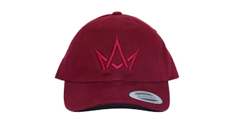 March and Ash - Maroon Hat Maroon Crown Logo - Dad Hat