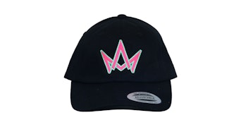March and Ash - Black Hat Pink / Teal Double Crown - Dad hat